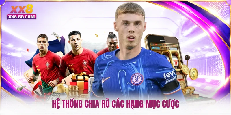 Hệ thống chia rõ các hạng mục cược